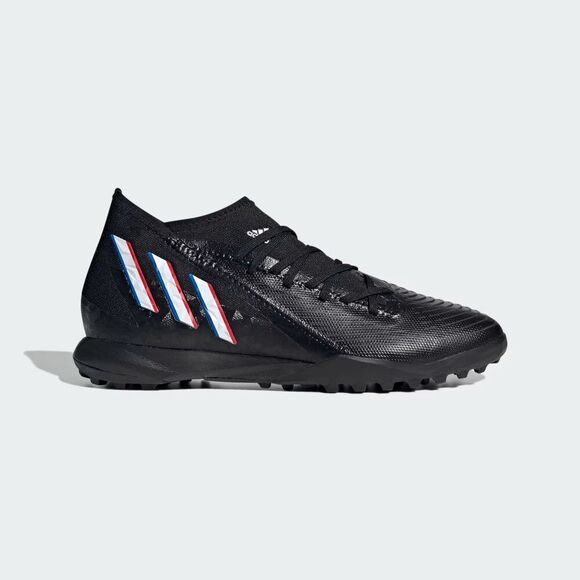 Adidas Predator Edge.3 TF GX2628 Men's US 13 Black White Football Boots RHS1645 - Picture 1 of 12